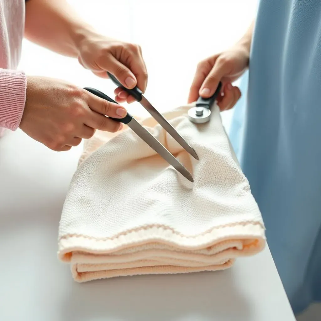 Cutting and Preparing the Hood for Your Baby Towel