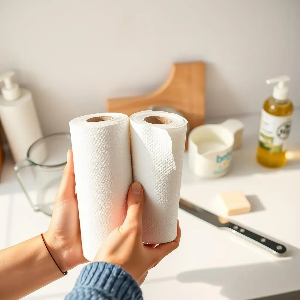 Gathering Supplies to Make Baby Wipes with Paper Towels