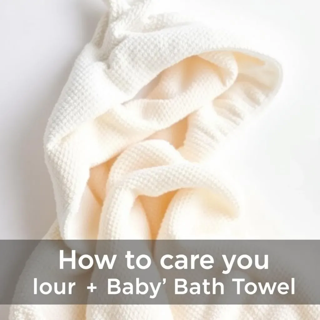 How to Care for Your Baby's Hooded Bath Towel