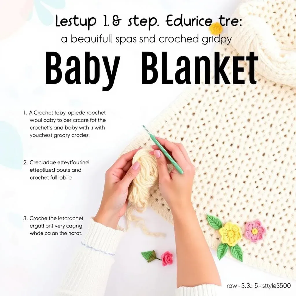 StepbyStep Guide to Crochet Baby Blanket Edging